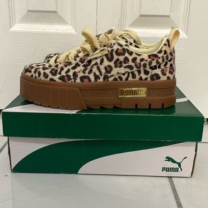 Puma Mayze Women’s Leopard Sneakers Size 7.5